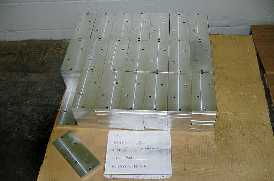 Aluminum blocks - destined to become frames