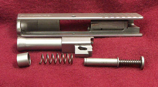 Dissassembled recoil assembly