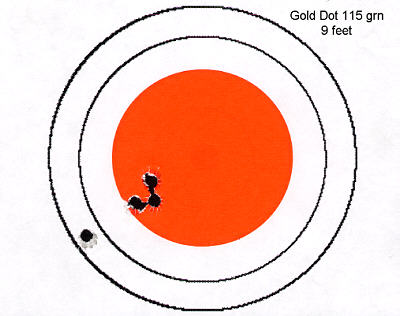 Gold Dot 115 grn 9 feet