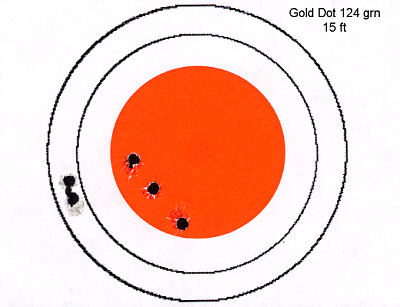Gold Dot 124 grn 15 feet