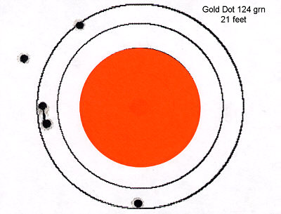 Gold Dot 124 grn 21 feet