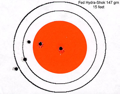 Federal Hydra-Shok 147 grn 15 feet